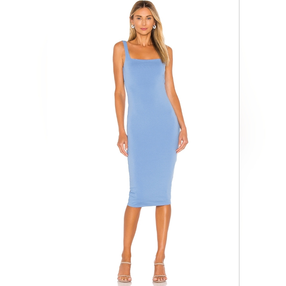 Lovers + Friends Donatella Midi Dress in Canary Blue